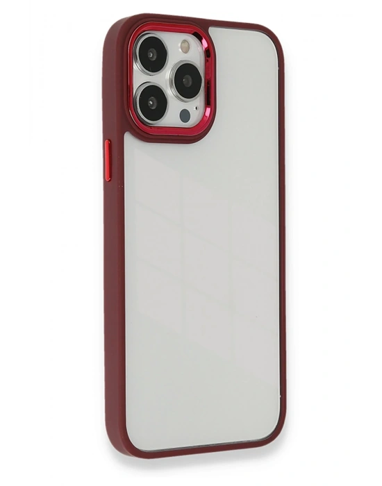 Newface iPhone 14 Pro Kılıf Dora Kapak - Kırmızı