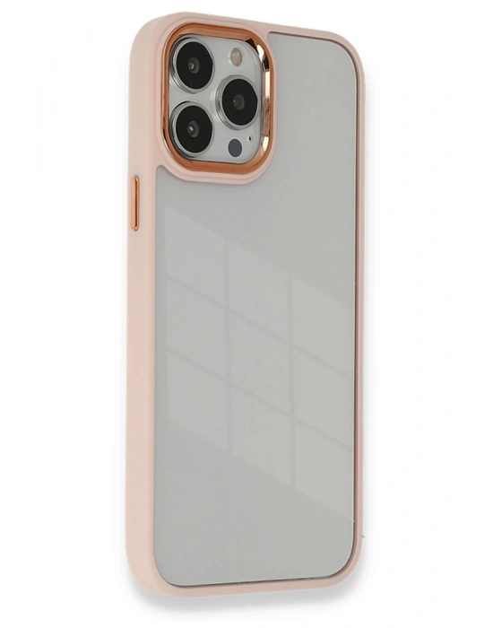 Newface iPhone 14 Pro Kılıf Dora Kapak - Pudra