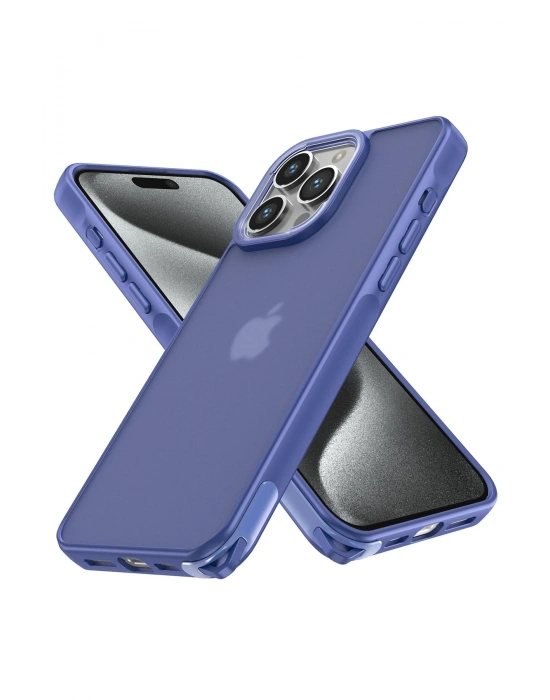 Newface iPhone 14 Pro Kılıf Elegant Kapak - Açık Mavi