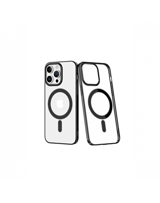 Newface iPhone 14 Pro Kılıf Element Magneticsafe Sert Kapak - Siyah