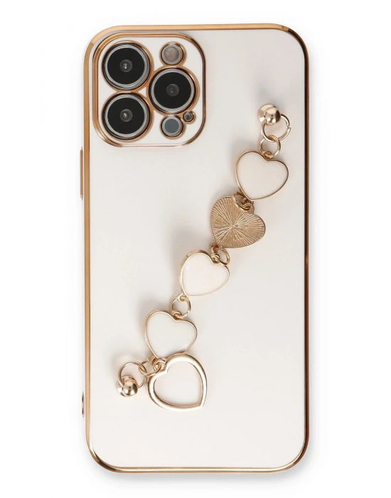 Newface iPhone 14 Pro Kılıf Esila Silikon - Beyaz