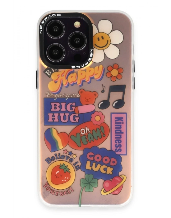 Newface iPhone 14 Pro Kılıf Estoril Desenli Kapak - Estoril - 15