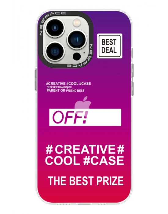 Newface iPhone 14 Pro Kılıf Estoril Desenli Kapak - Estoril - 9