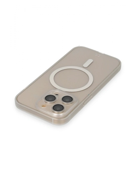 Newface iPhone 14 Pro Kılıf Grand Magneticsafe Kapak - Şeffaf