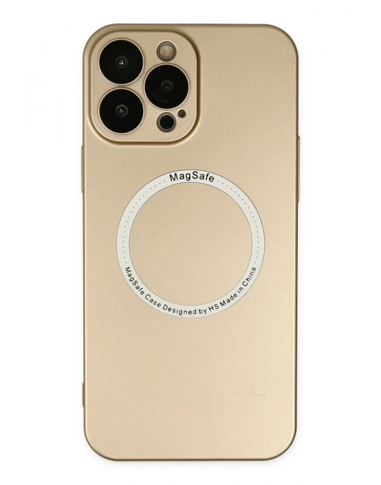 Newface iPhone 14 Pro Kılıf Jack Magneticsafe Lens Silikon - Gold