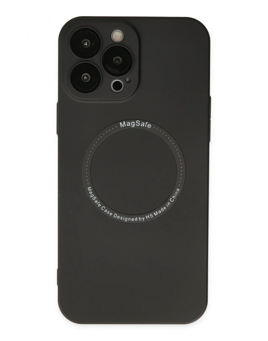 Newface iPhone 14 Pro Kılıf Jack Magneticsafe Lens Silikon - Siyah