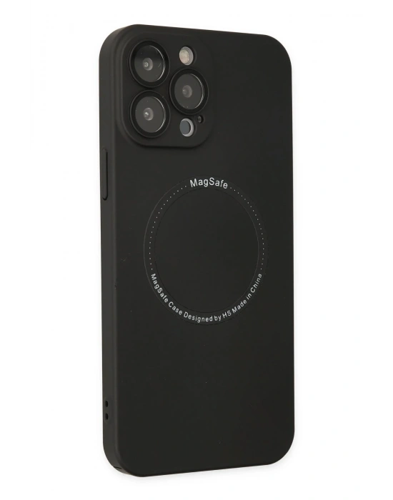 Newface iPhone 14 Pro Kılıf Jack Magneticsafe Lens Silikon - Siyah