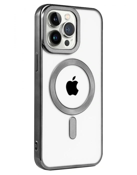 Newface iPhone 14 Pro Kılıf Kronos Magsafe Kapak - Siyah