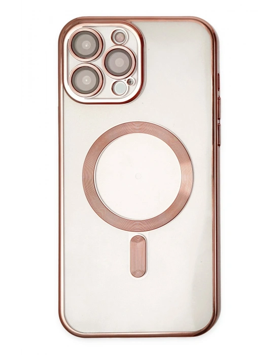 Newface iPhone 14 Pro Kılıf Kross Magneticsafe Kapak - Rose