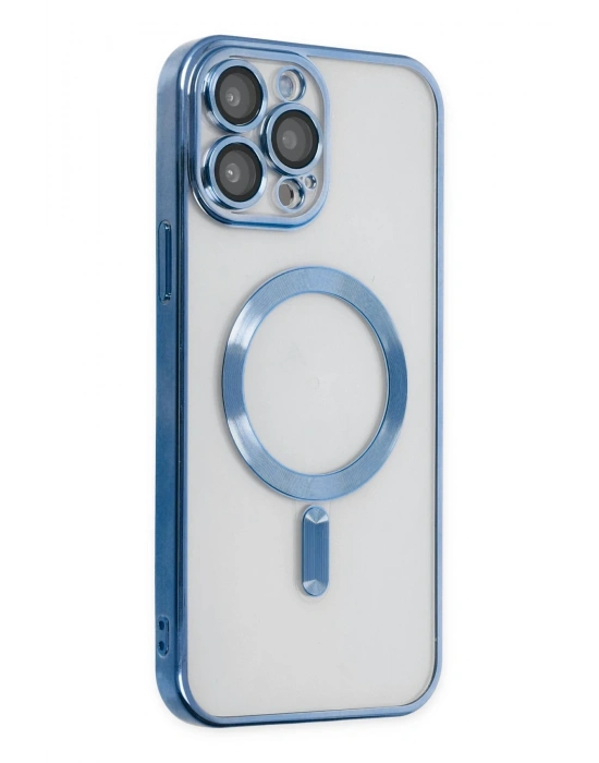 Newface iPhone 14 Pro Kılıf Kross Magneticsafe Kapak - Sierra Blue