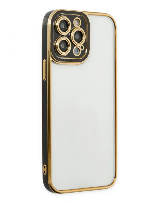 Newface iPhone 14 Pro Kılıf Liva Lens Silikon - Siyah