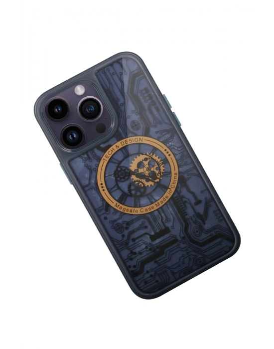 Newface iPhone 14 Pro Kılıf Magic Magneticsafe Silikon - Siyah