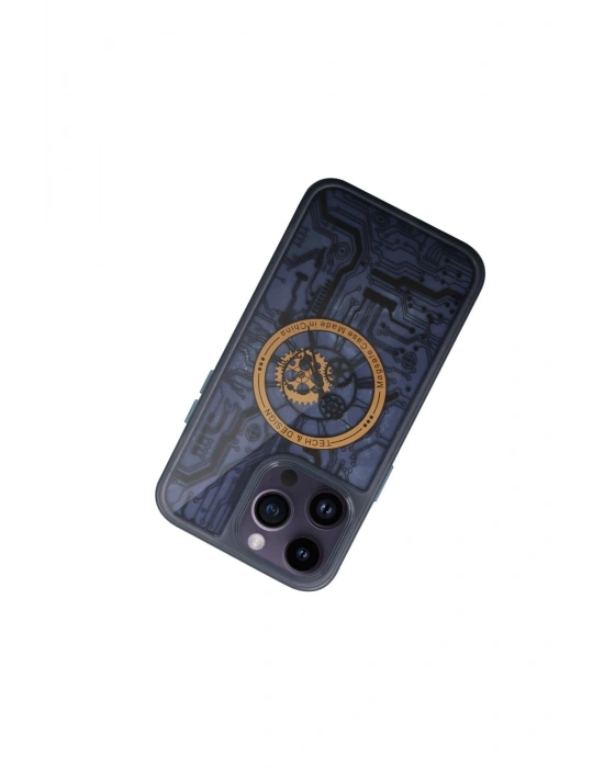 Newface iPhone 14 Pro Kılıf Magic Magneticsafe Silikon - Siyah