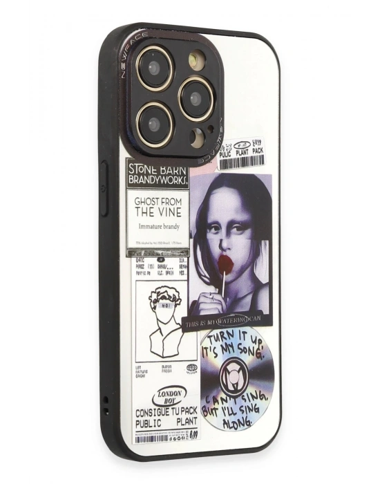 Newface iPhone 14 Pro Kılıf Mirror Desenli Kapak - Mirror - 2