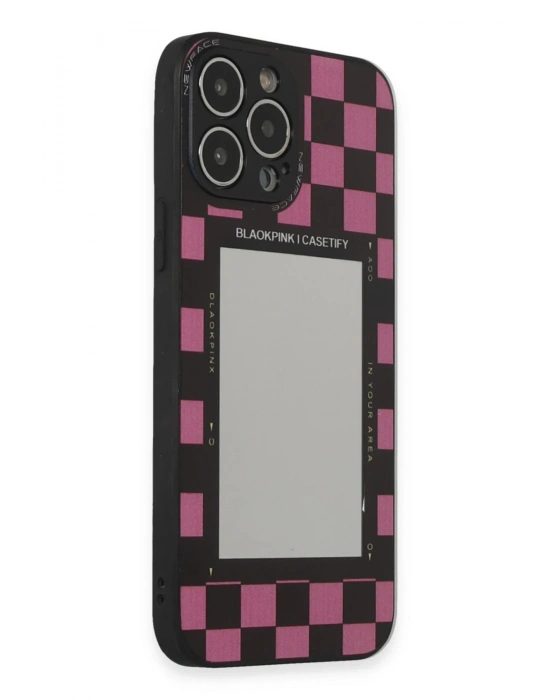 Newface iPhone 14 Pro Kılıf Mirror Desenli Kapak - Mirror - 8