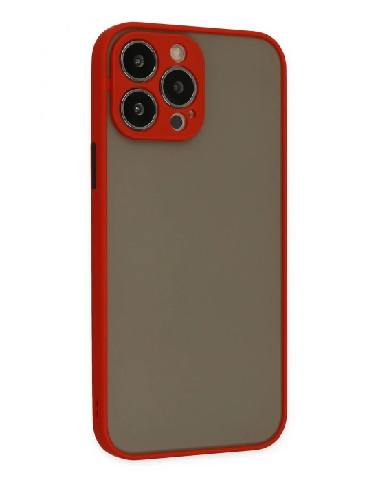 Newface iPhone 14 Pro Kılıf Montreal Silikon Kapak - Kırmızı