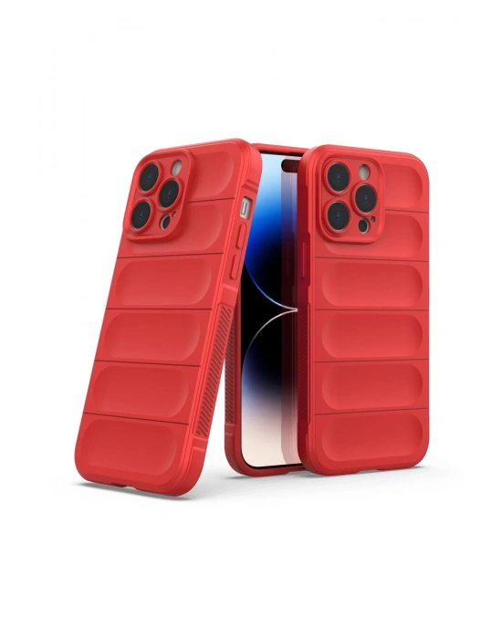 Newface iPhone 14 Pro Kılıf Optimum Silikon - Kırmızı