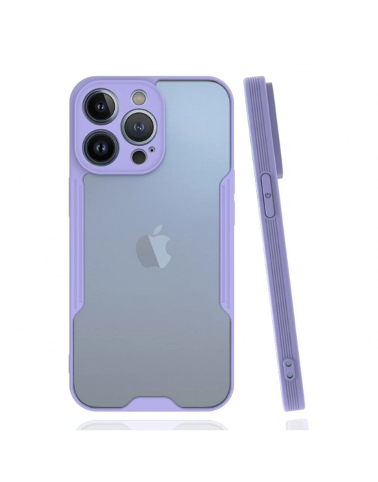 Newface iPhone 14 Pro Kılıf Platin Silikon - Lila