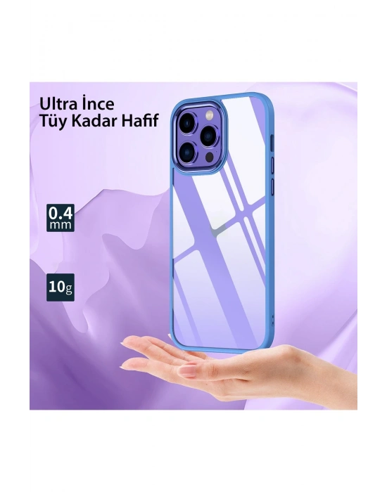 Newface iPhone 14 Pro Kılıf Power Silikon - Lila