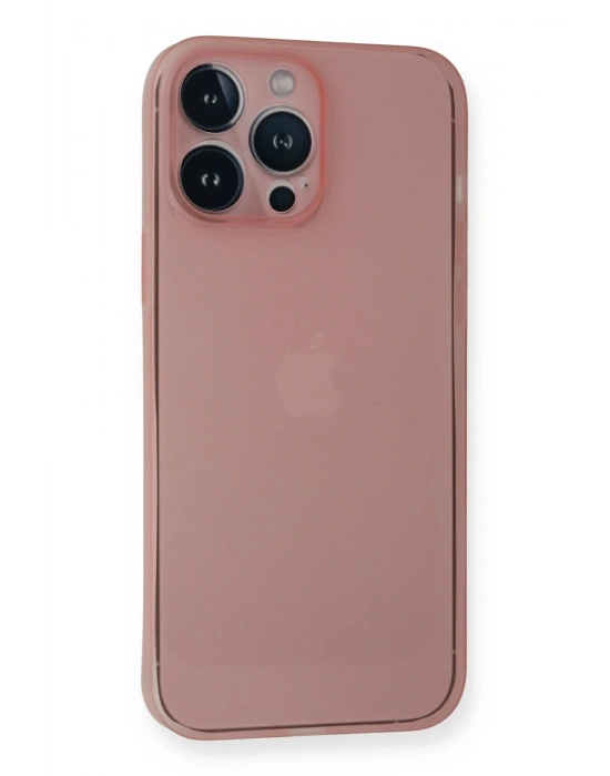 Newface iPhone 14 Pro Kılıf PP Ultra İnce Kapak - Pembe
