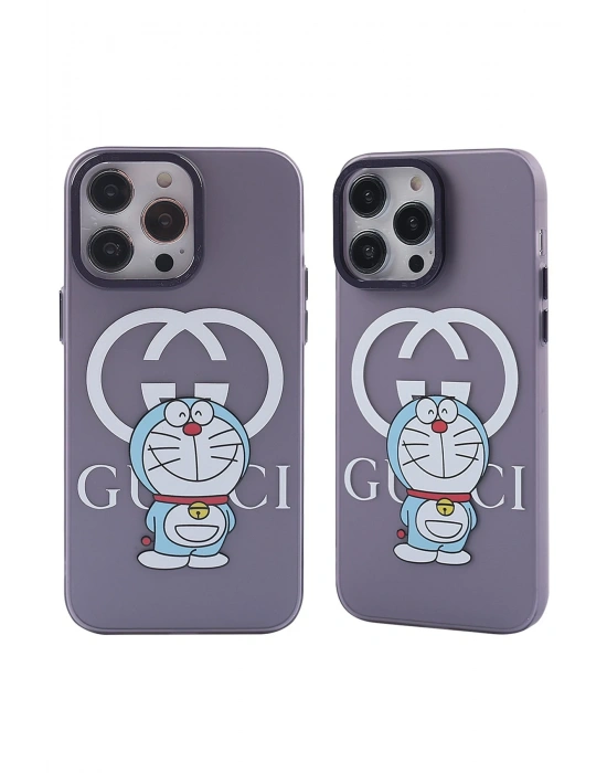 Newface iPhone 14 Pro Kılıf Prada Desenli Kapak - Prada Mor - 3