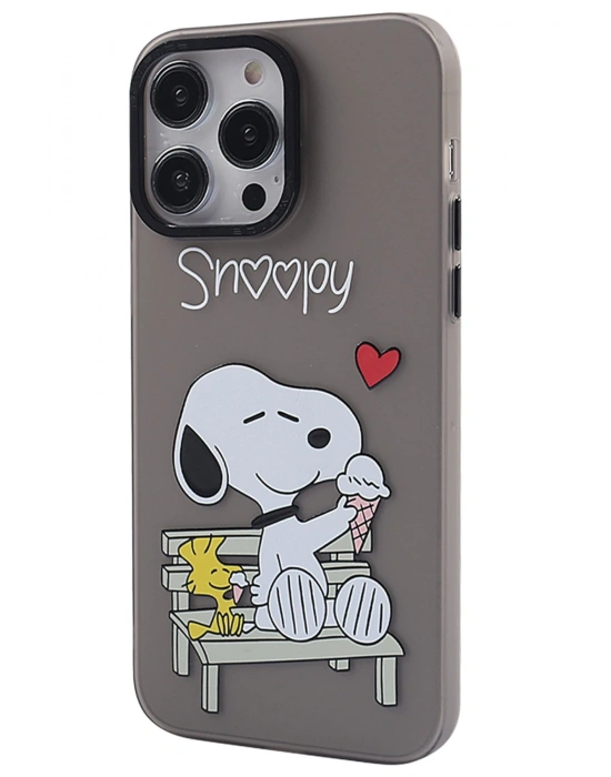 Newface iPhone 14 Pro Kılıf Prada Desenli Kapak - Prada Siyah - 2