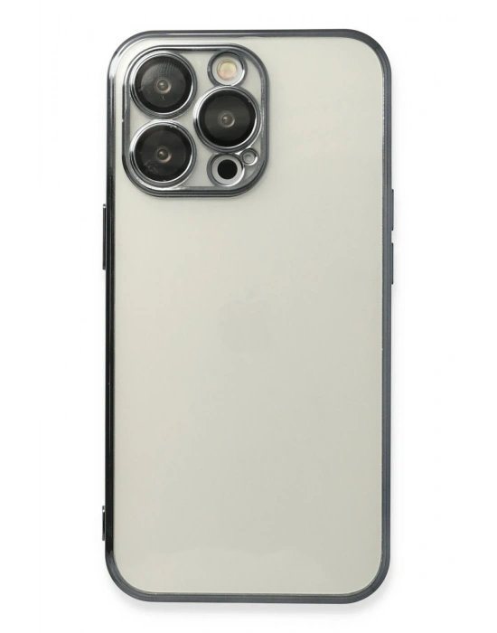 Newface iPhone 14 Pro Kılıf Razer Lensli Silikon - Siyah