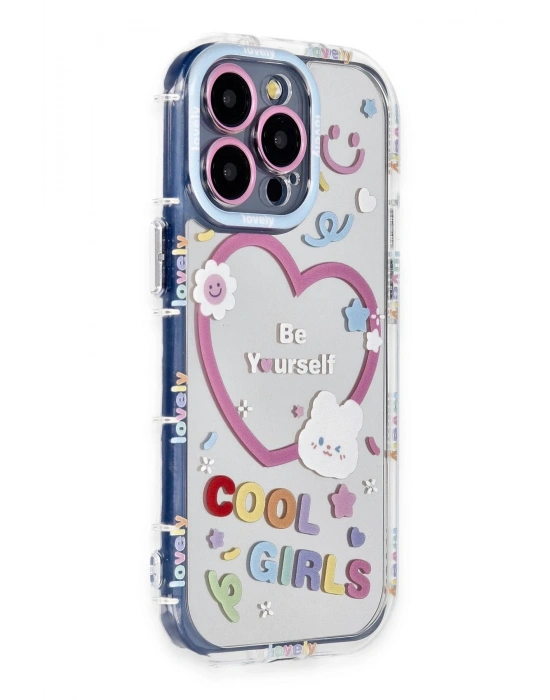 Newface iPhone 14 Pro Kılıf Reflexion Desenli Kapak - Desen 1