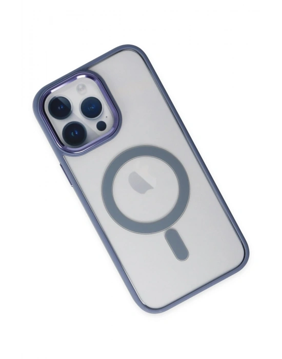 Newface iPhone 14 Pro Kılıf Room Magneticsafe Silikon - Sierra Blue