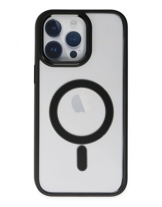 Newface iPhone 14 Pro Kılıf Room Magneticsafe Silikon - Siyah