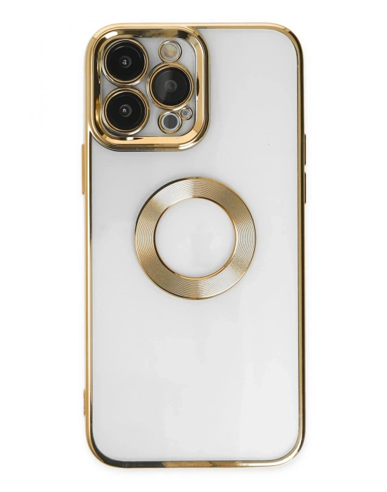 Newface iPhone 14 Pro Kılıf Slot Silikon - Gold