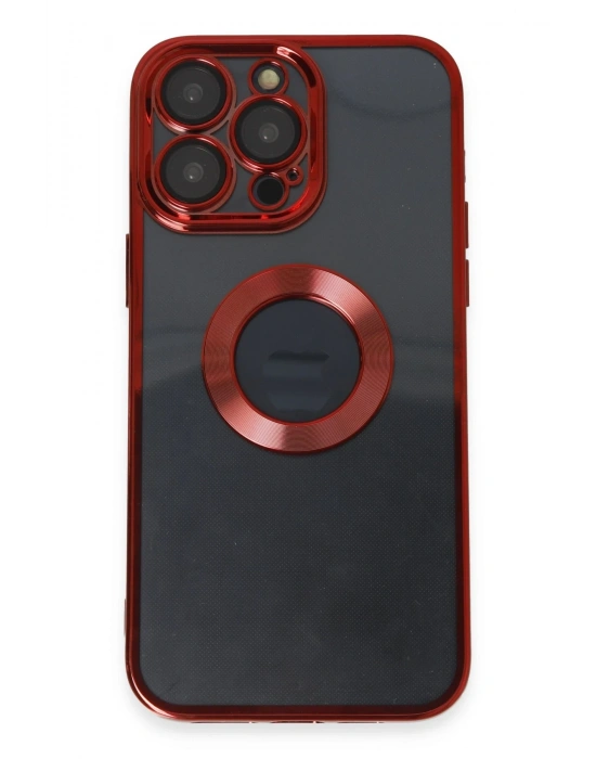 Newface iPhone 14 Pro Kılıf Slot Silikon - Kırmızı