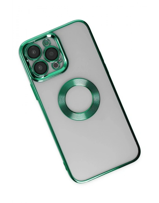 Newface iPhone 14 Pro Kılıf Slot Silikon - Köknar Yeşili