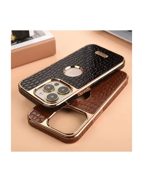 Newface iPhone 14 Pro Kılıf Snake Kapak - Bordo