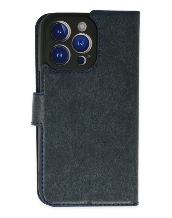 Newface iPhone 14 Pro Kılıf Trend S Plus Kapaklı Kılıf - Lacivert