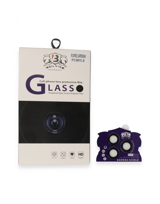 Newface iPhone 14 Pro Max Bilvis Titan Kamera Lens - Derin Mor