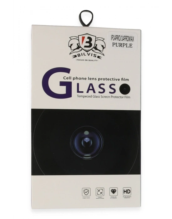 Newface iPhone 14 Pro Max Bilvis Titan Kamera Lens - Derin Mor