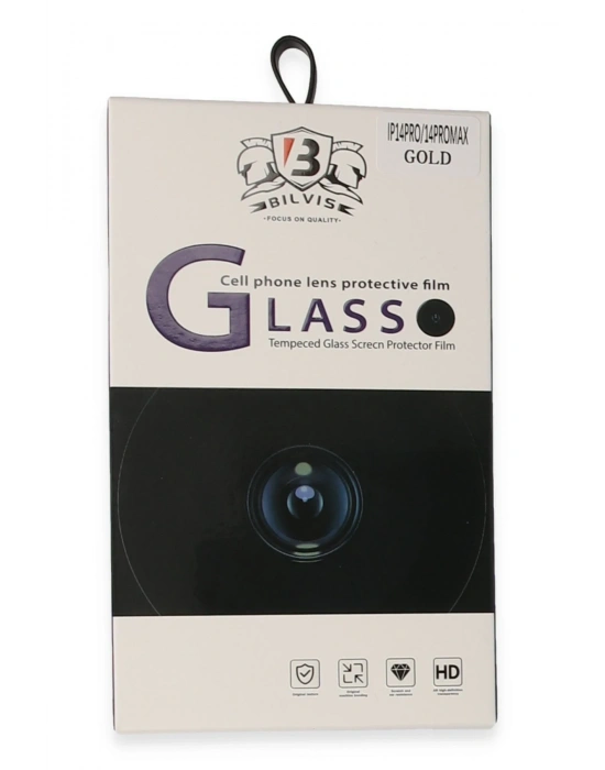 Newface iPhone 14 Pro Max Bilvis Titan Kamera Lens - Gold