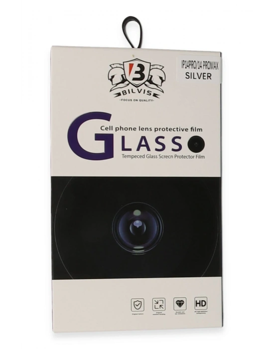 Newface iPhone 14 Pro Max Bilvis Titan Kamera Lens - Gümüş