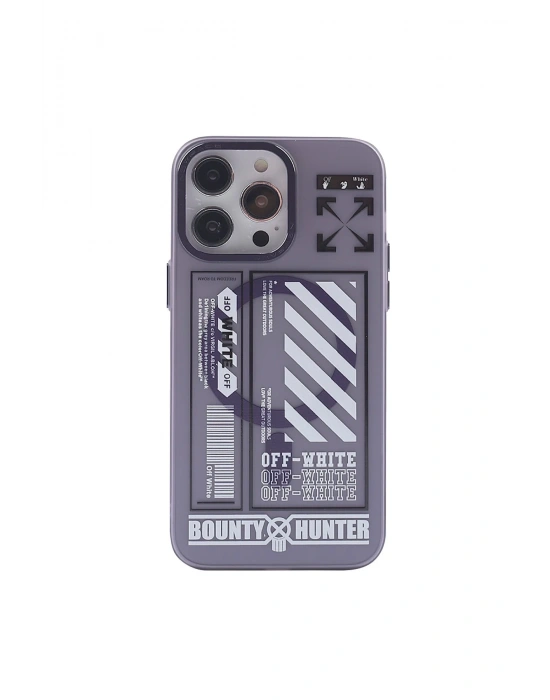 Newface iPhone 14 Pro Max Kılıf Apollo Magneticsafe Desenli Kapak - Apollo Mor - 1