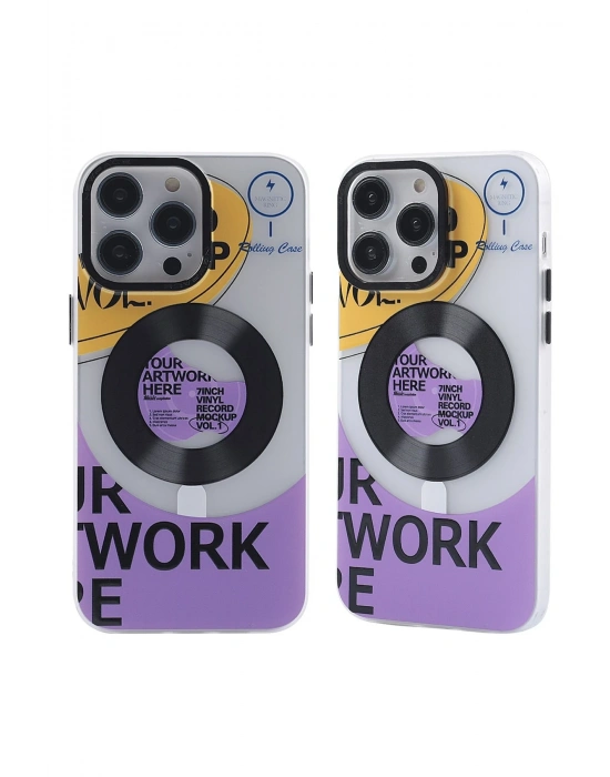 Newface iPhone 14 Pro Max Kılıf Apollo Magneticsafe Desenli Kapak - Apollo Şeffaf - 6