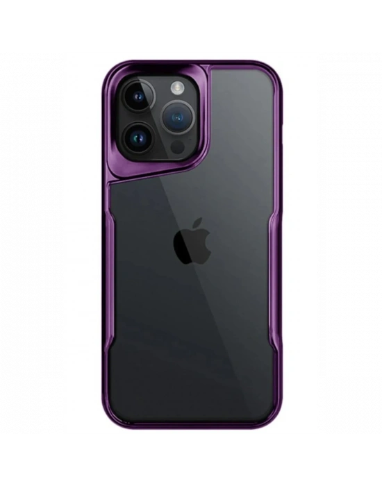 Newface iPhone 14 Pro Max Kılıf Boyi Silikon Kapak - Derin Mor