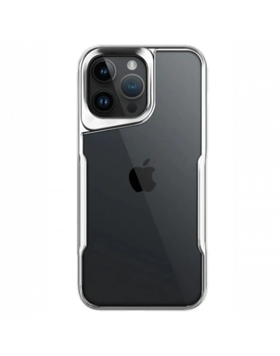 Newface iPhone 14 Pro Max Kılıf Boyi Silikon Kapak - Gümüş