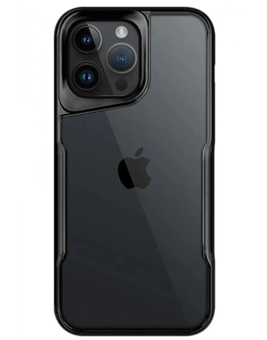 Newface iPhone 14 Pro Max Kılıf Boyi Silikon Kapak - Siyah