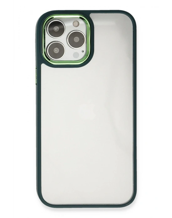 Newface iPhone 14 Pro Max Kılıf Dora Kapak - Haki Yeşil