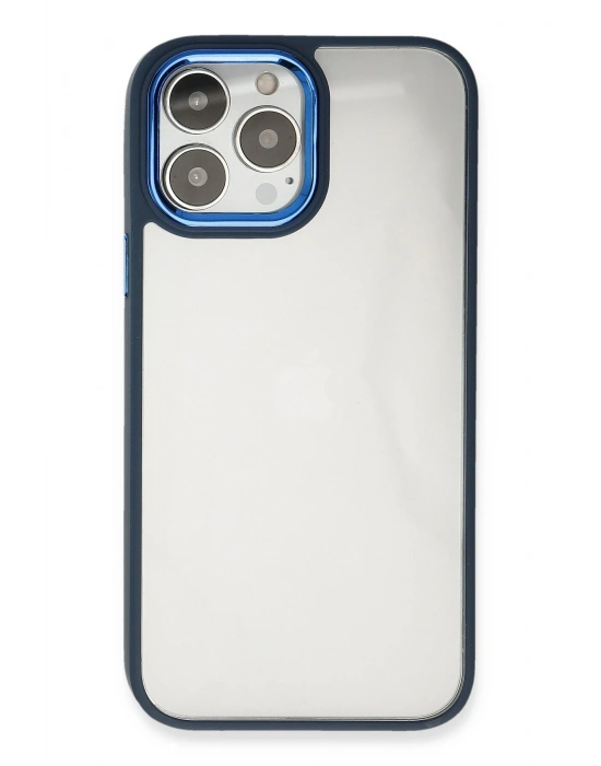 Newface iPhone 14 Pro Max Kılıf Dora Kapak - Mavi