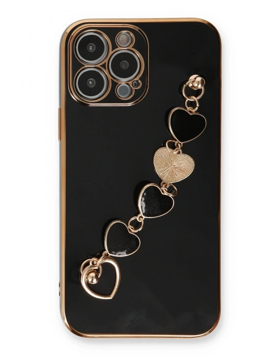 Newface iPhone 14 Pro Max Kılıf Esila Silikon - Siyah