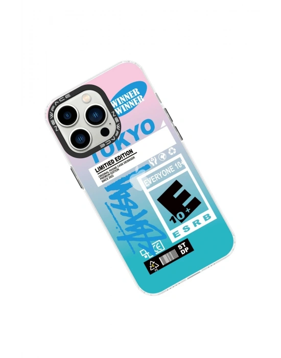 Newface iPhone 14 Pro Max Kılıf Estoril Desenli Kapak - Estoril - 1