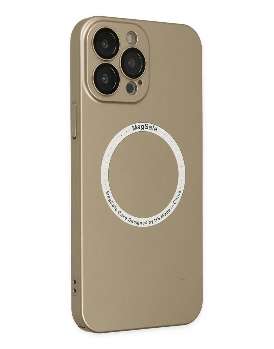 Newface iPhone 14 Pro Max Kılıf Jack Magneticsafe Lens Silikon - Gold