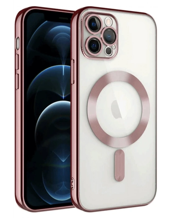 Newface iPhone 14 Pro Max Kılıf Kross Magneticsafe Kapak - Rose